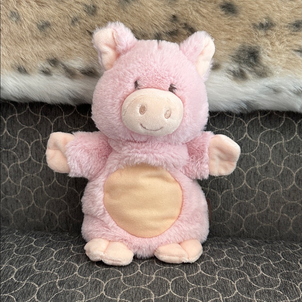Demdaco Pink Plush Pig Puppet